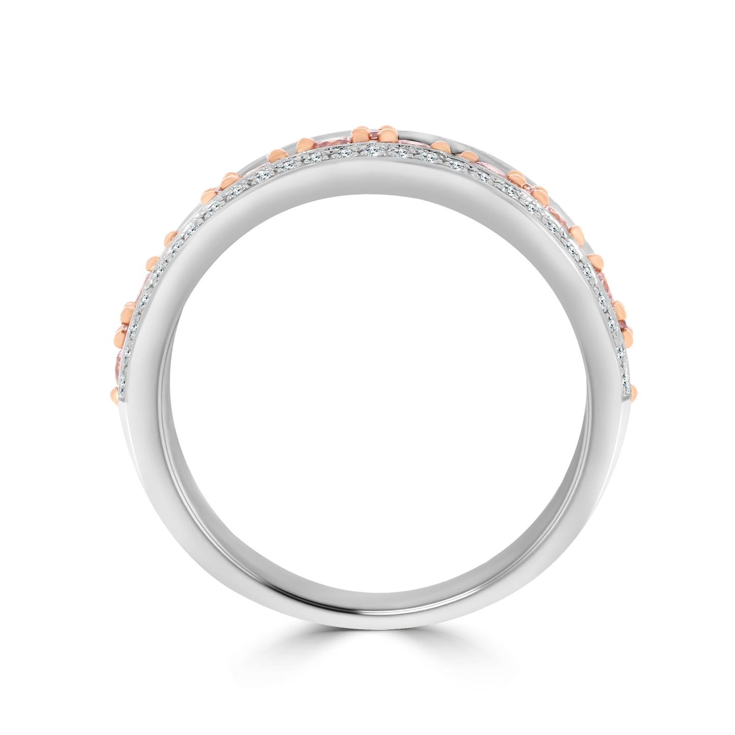 Pink Diamond Coronet Ring