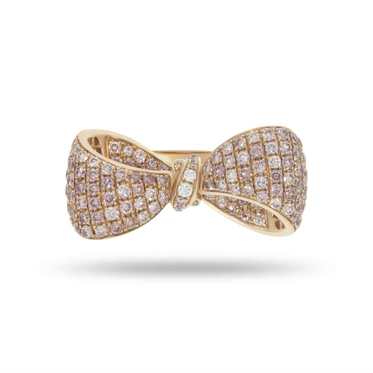Pink Bow Tie Diamond Ring - Rosendorff Diamond Jewellers