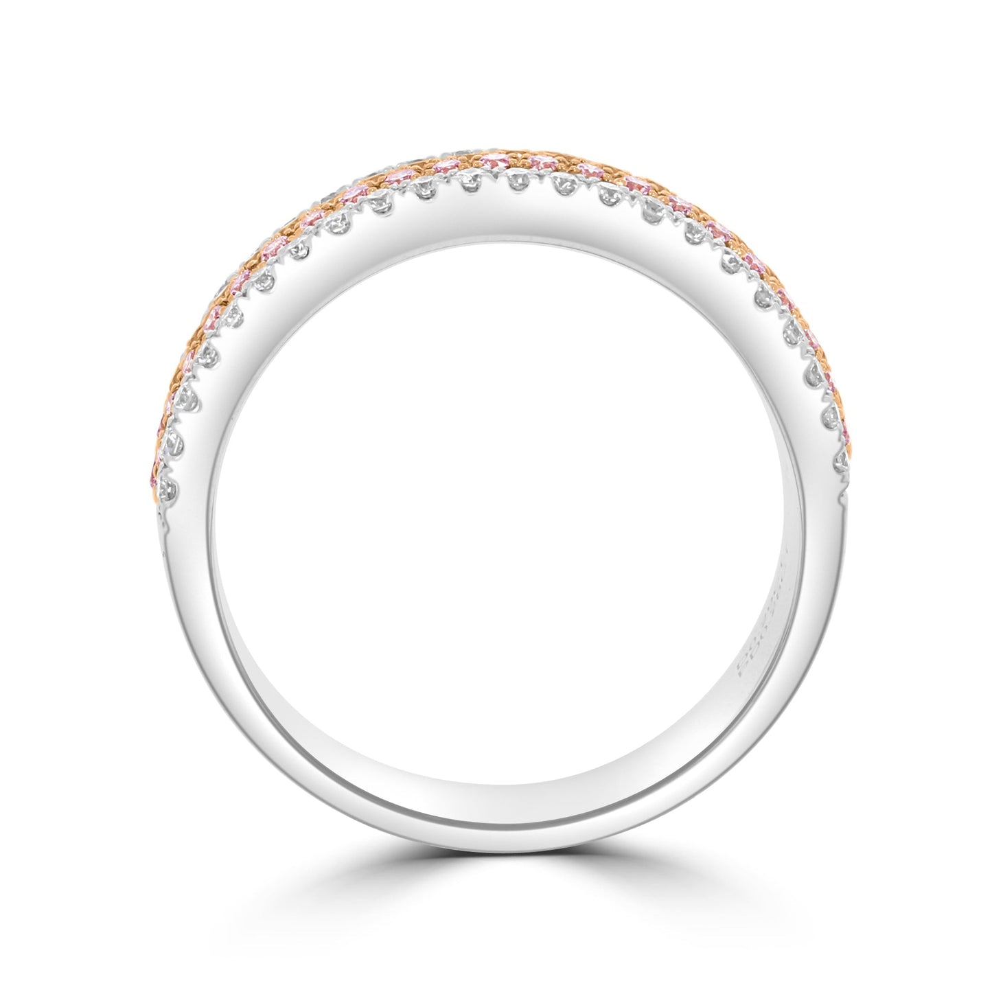 Natural Pink Diamond Band