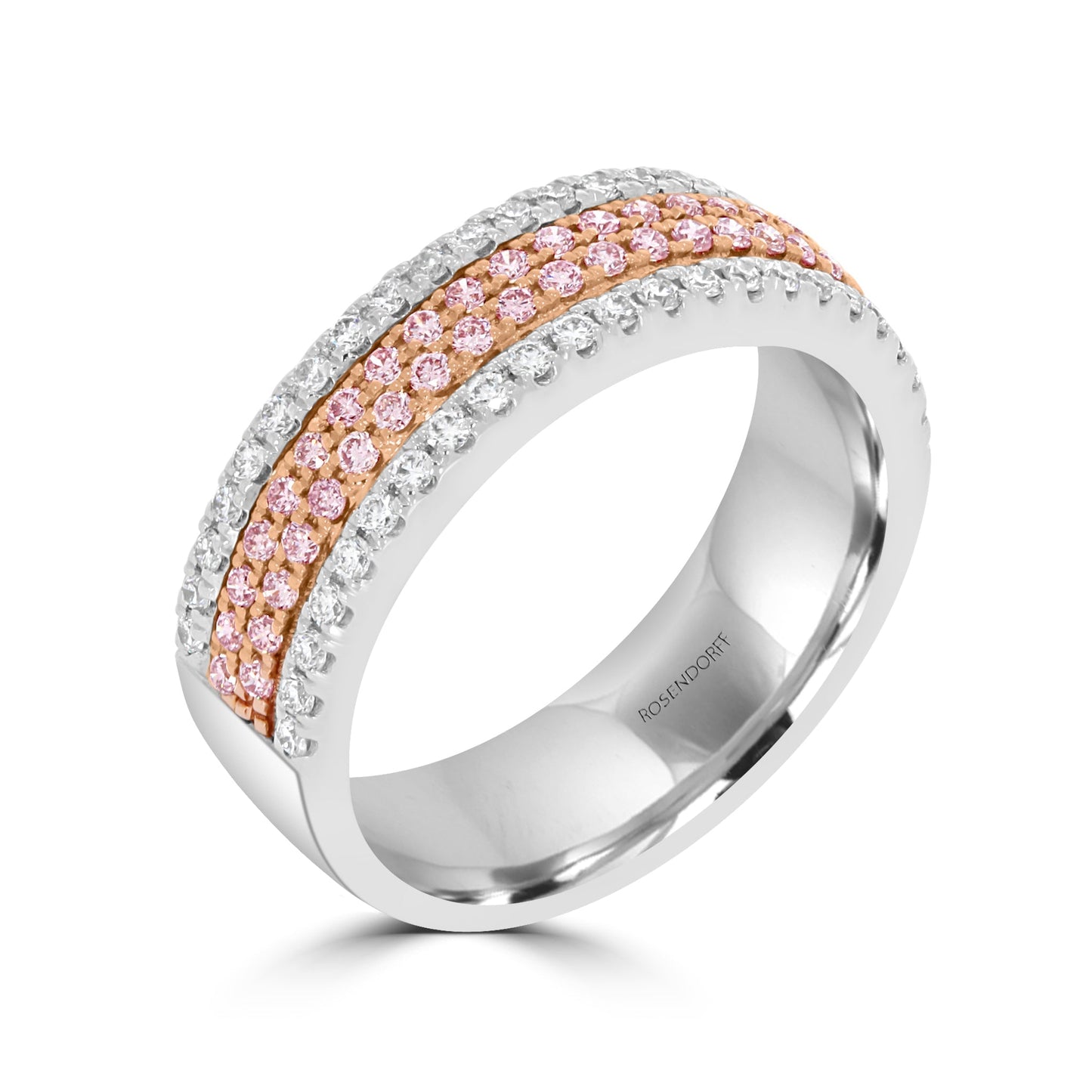 Natural Pink Diamond Band