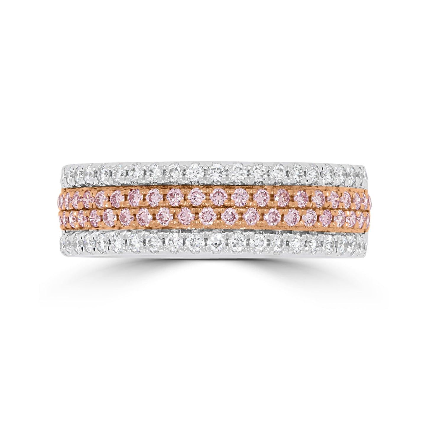 Natural Pink Diamond Band