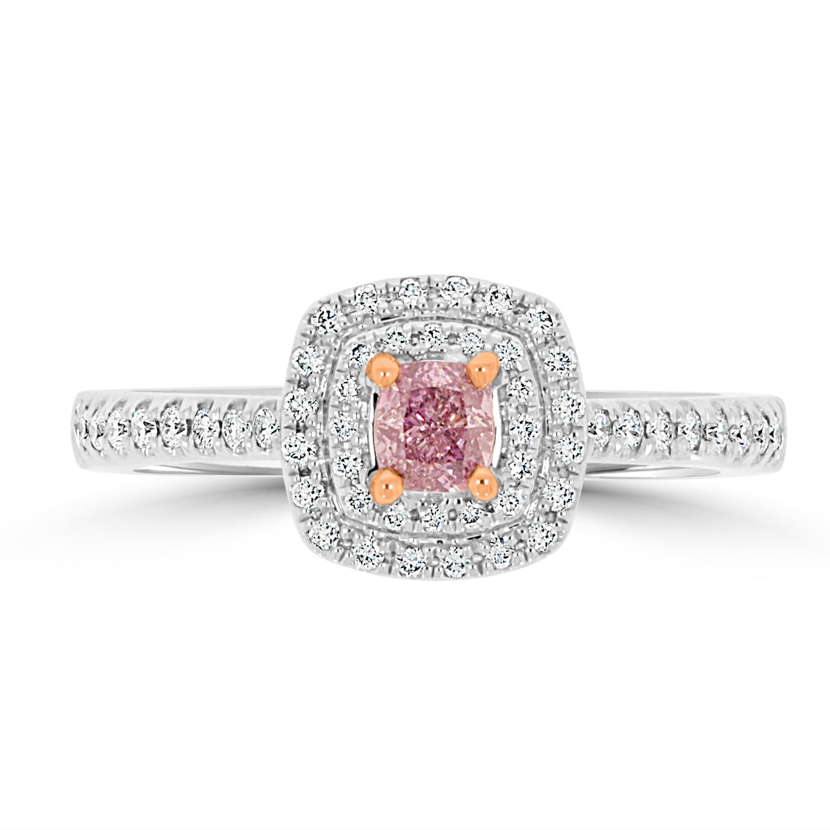 Fancy Intense Purple-Pink Diamond Ring