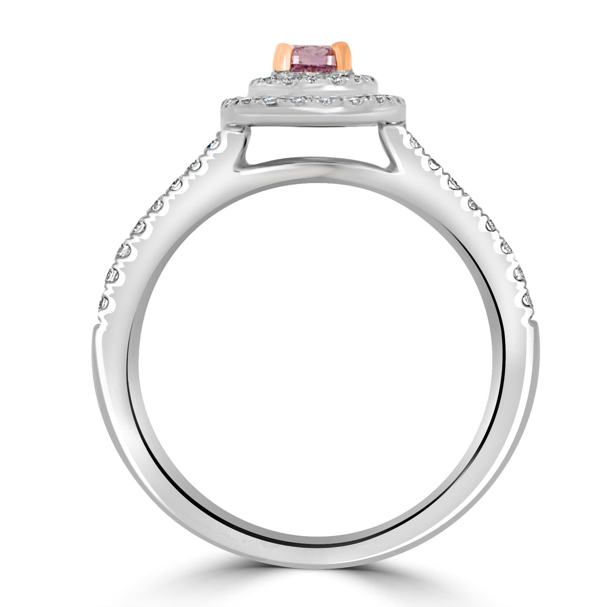 Fancy Intense Purple-Pink Diamond Ring