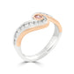 Fancy Intense Pink Twist Ring - Rosendorff Diamond Jewellers