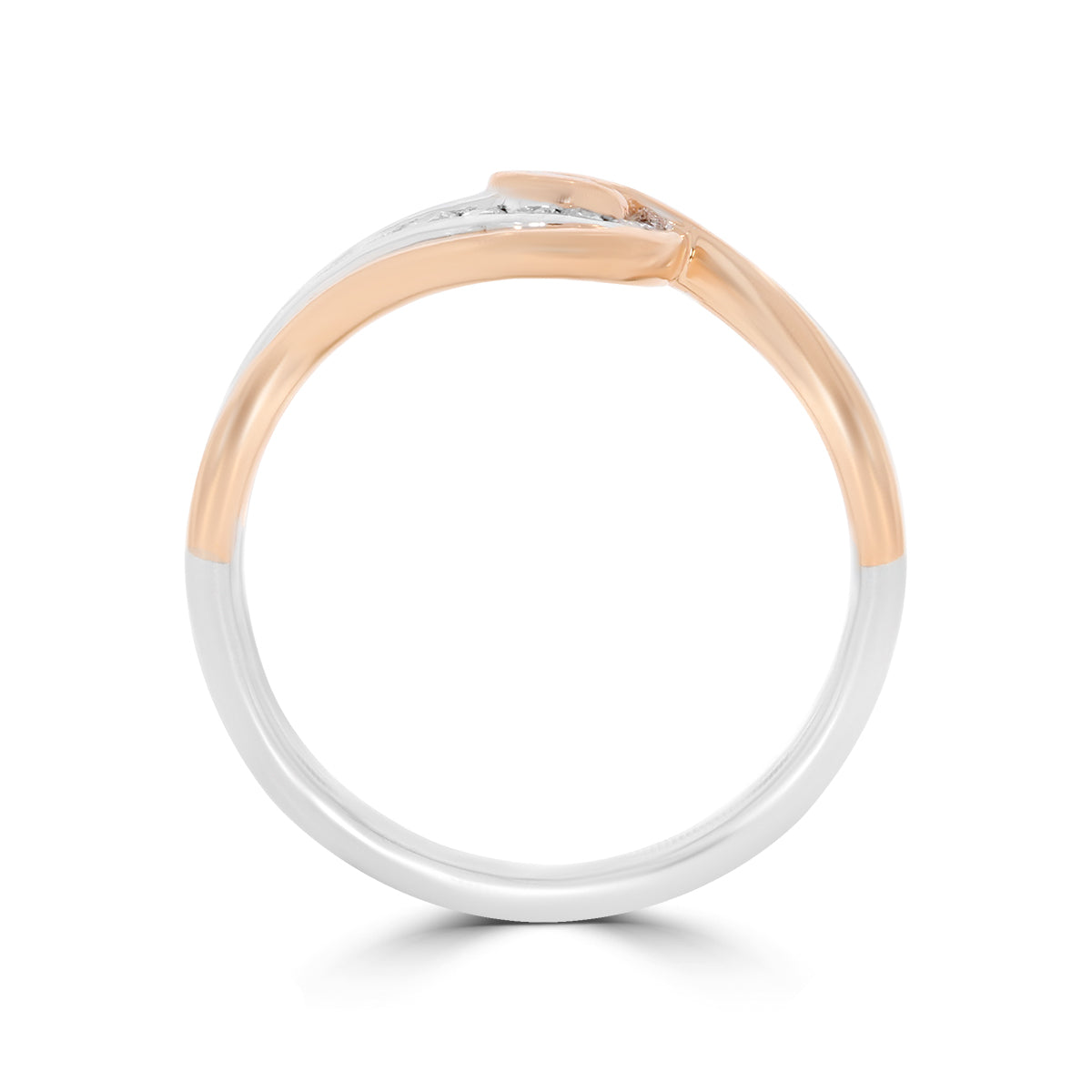 Fancy Intense Pink Twist Ring - Rosendorff Diamond Jewellers