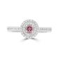 Double Halo Pink Diamond Ring - Rosendorff Diamond Jewellers