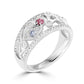 Pink & Blue Diamond Secret Garden Ring
