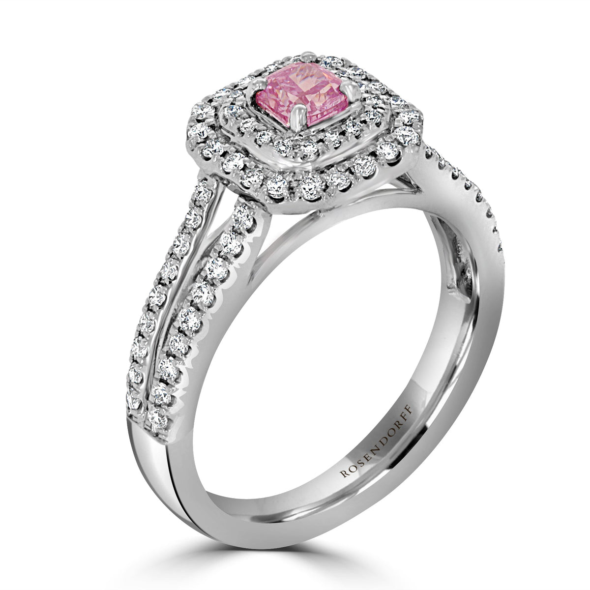 Fancy Intense Purple Pink 0.33ct Cushion