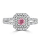 Fancy Intense Purple Pink 0.33ct Cushion