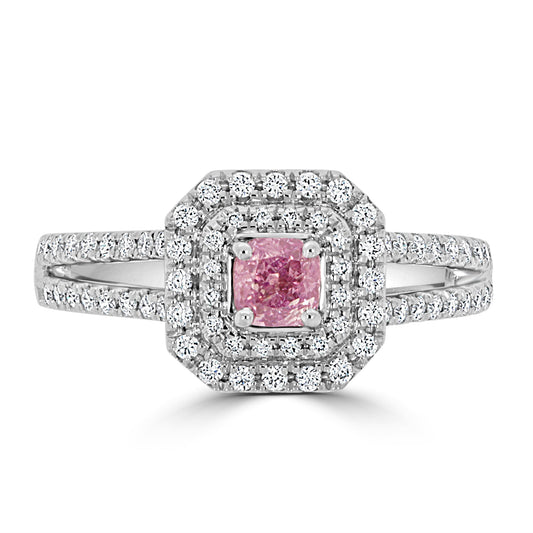 Fancy Intense Purple Pink 0.33ct Cushion