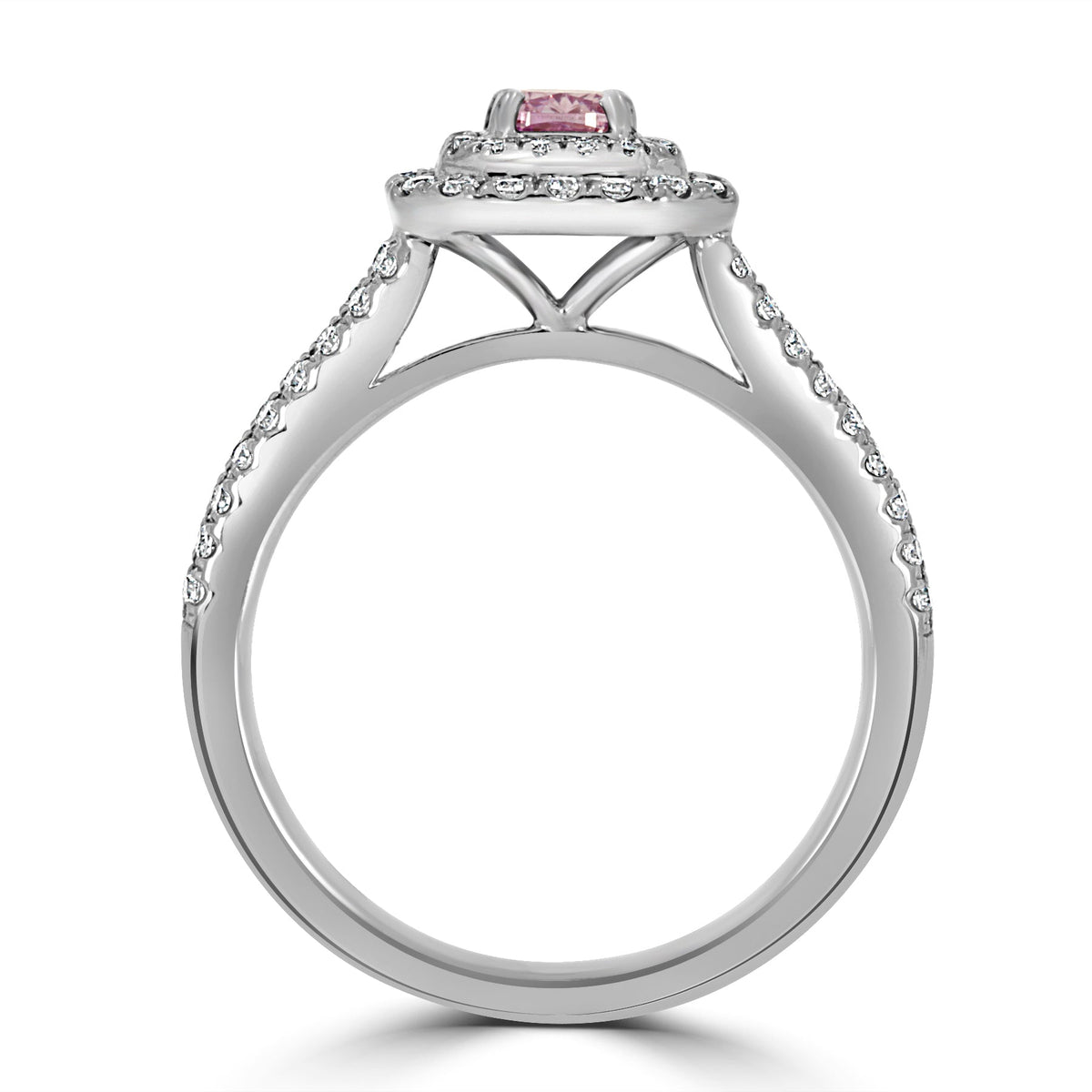 Fancy Intense Purple Pink 0.33ct Cushion