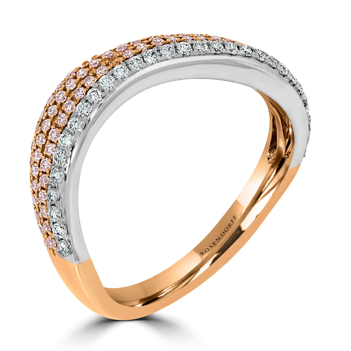 Pink Diamond Wave Ring