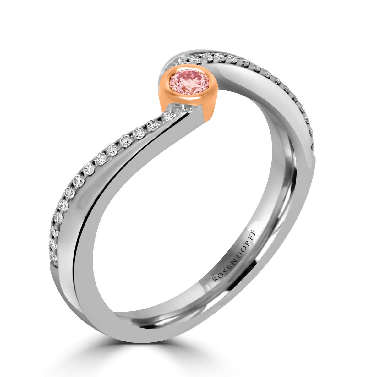 Argyle Pink 6PP Twist Diamond Ring