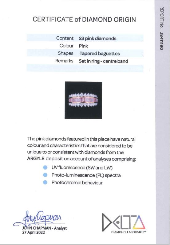 Argyle Pink Diamond Ring