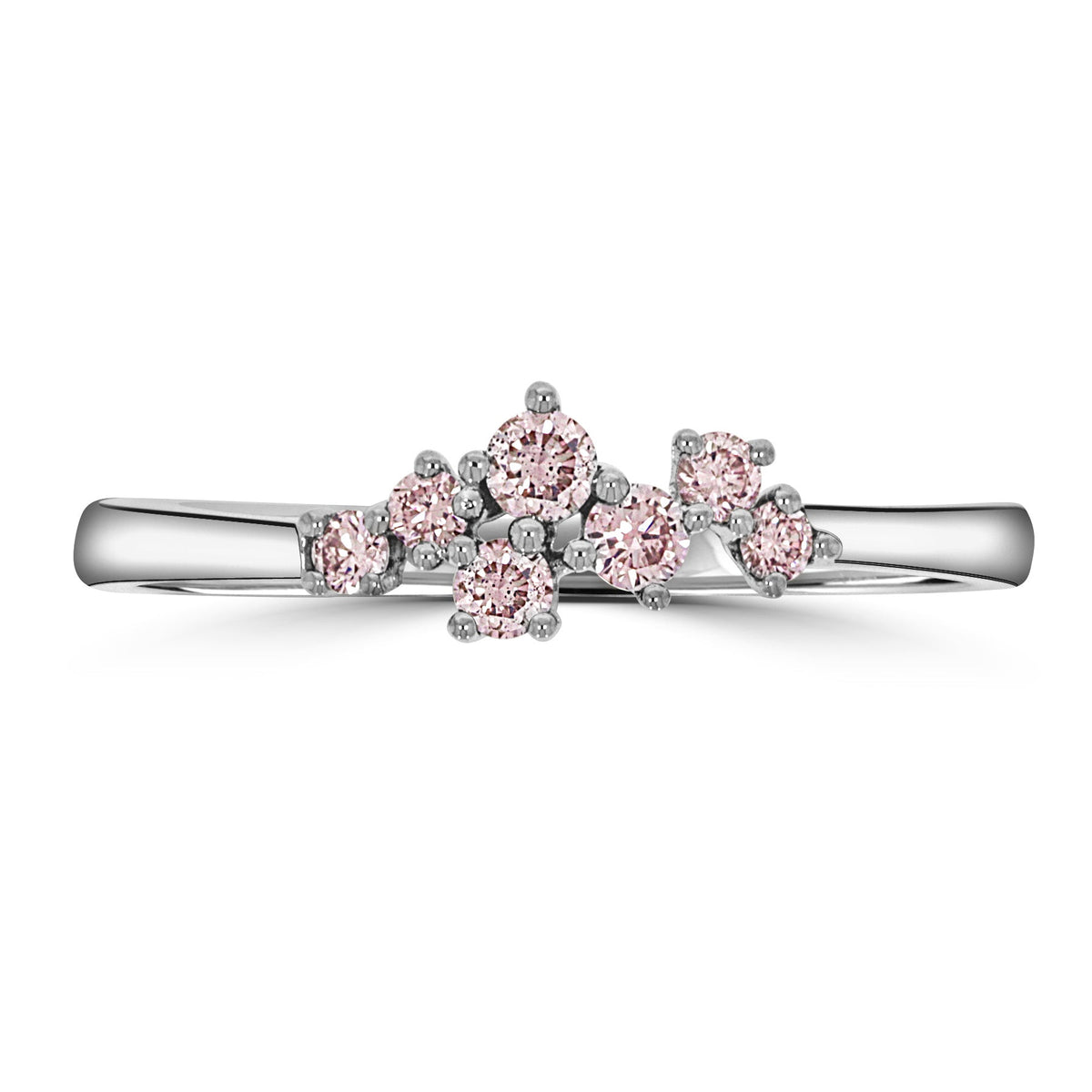 Eminence Pinks Scattered Diamond Ring
