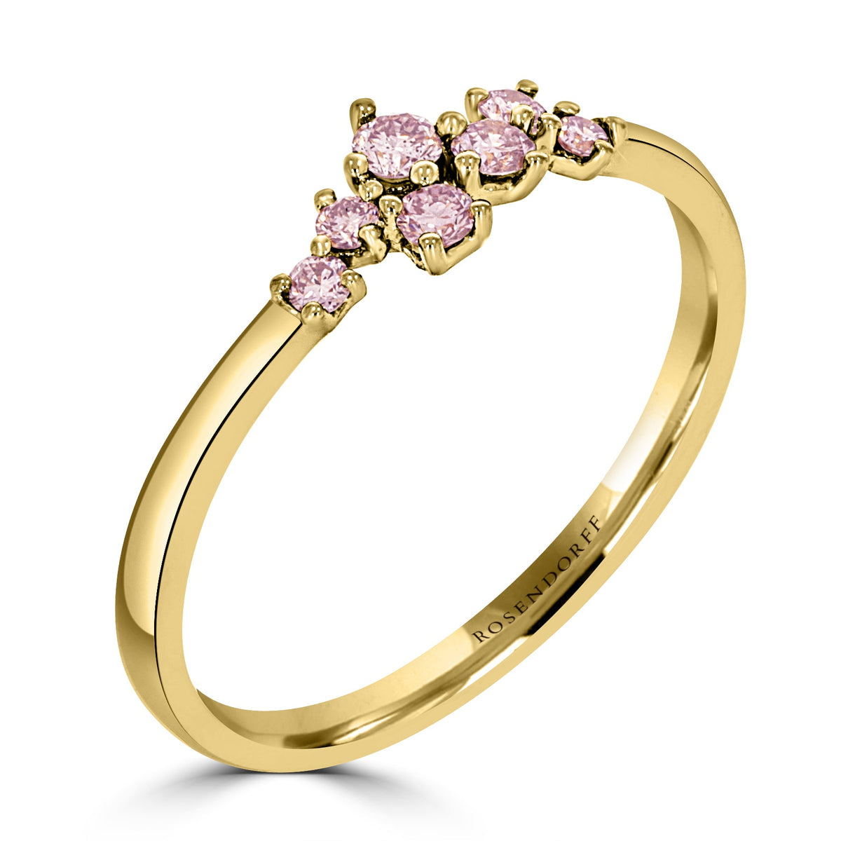 Eminence Pink Scattered Diamond Ring
