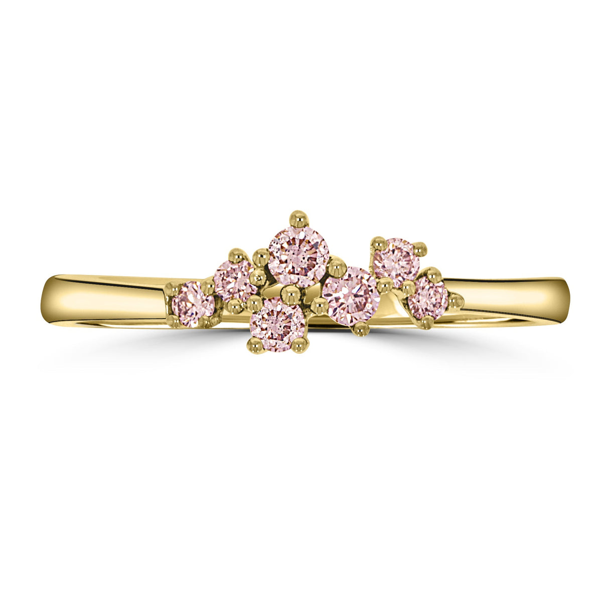 Eminence Pink Scattered Diamond Ring