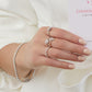 Eminence Pinks Diamond Pear Ring