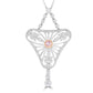 Art Deco Pink Diamond Necklace
