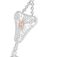 Art Deco Pink Diamond Necklace