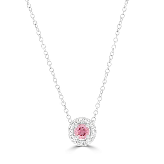 Fancy Intense Pink Diamond Pendant - Rosendorff Diamond Jewellers