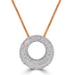 Diamond Donut Pendant