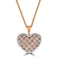 Pink Diamond Heart Pendant