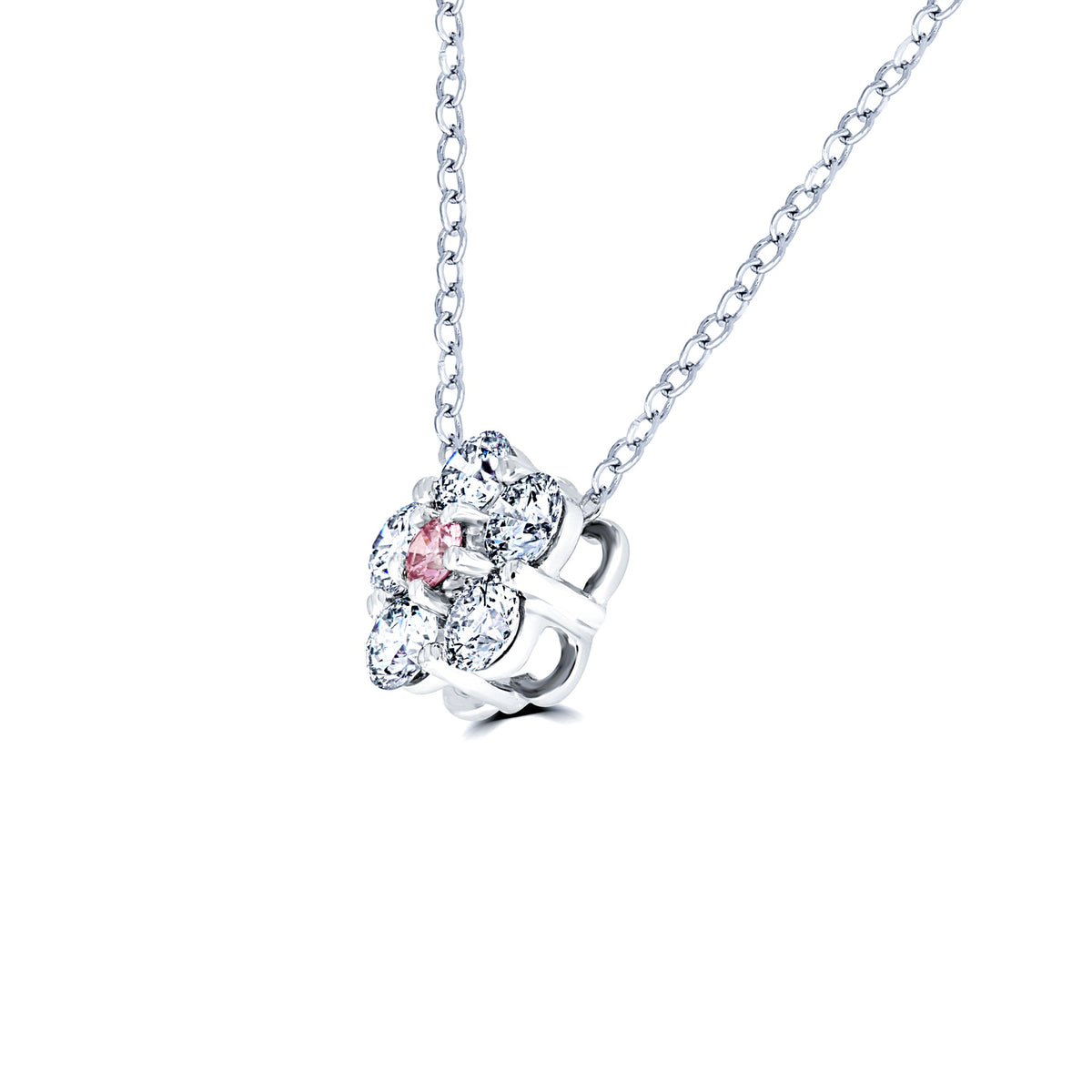 Argyle Pink Flower Diamond Pendant