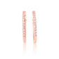 Eminence Pinks Diamond Claw Set Hoops - Rosendorff Diamond Jewellers
