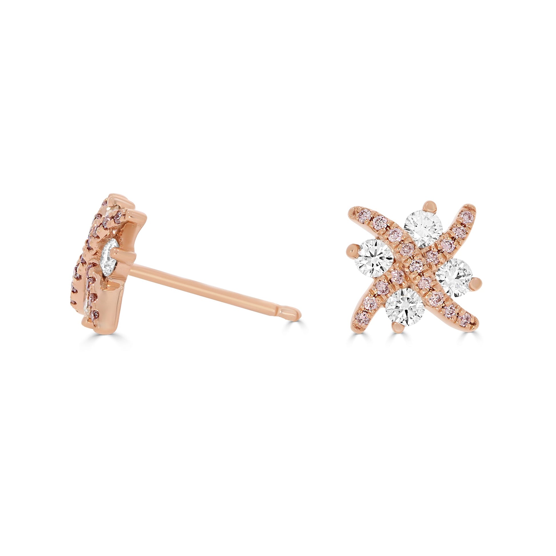 Argyle Pink Diamond Kisses Earrings (6095493071010)