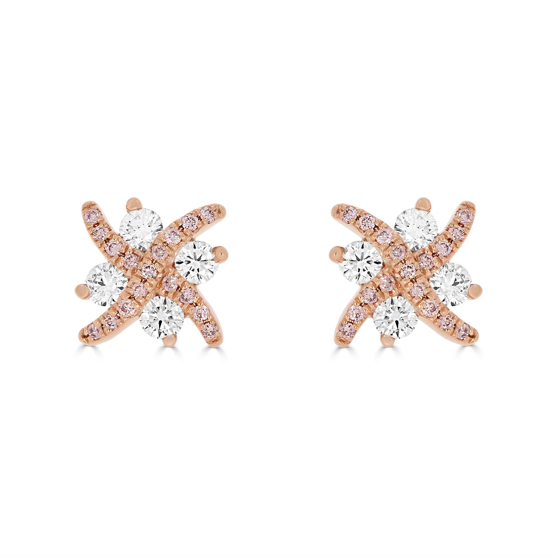 Argyle Pink Diamond Kisses Earrings (6095493071010)