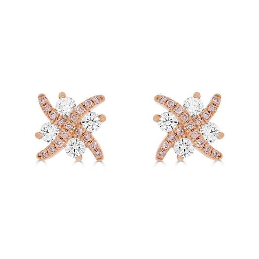 Argyle Pink Diamond Kisses Earrings (6095493071010)
