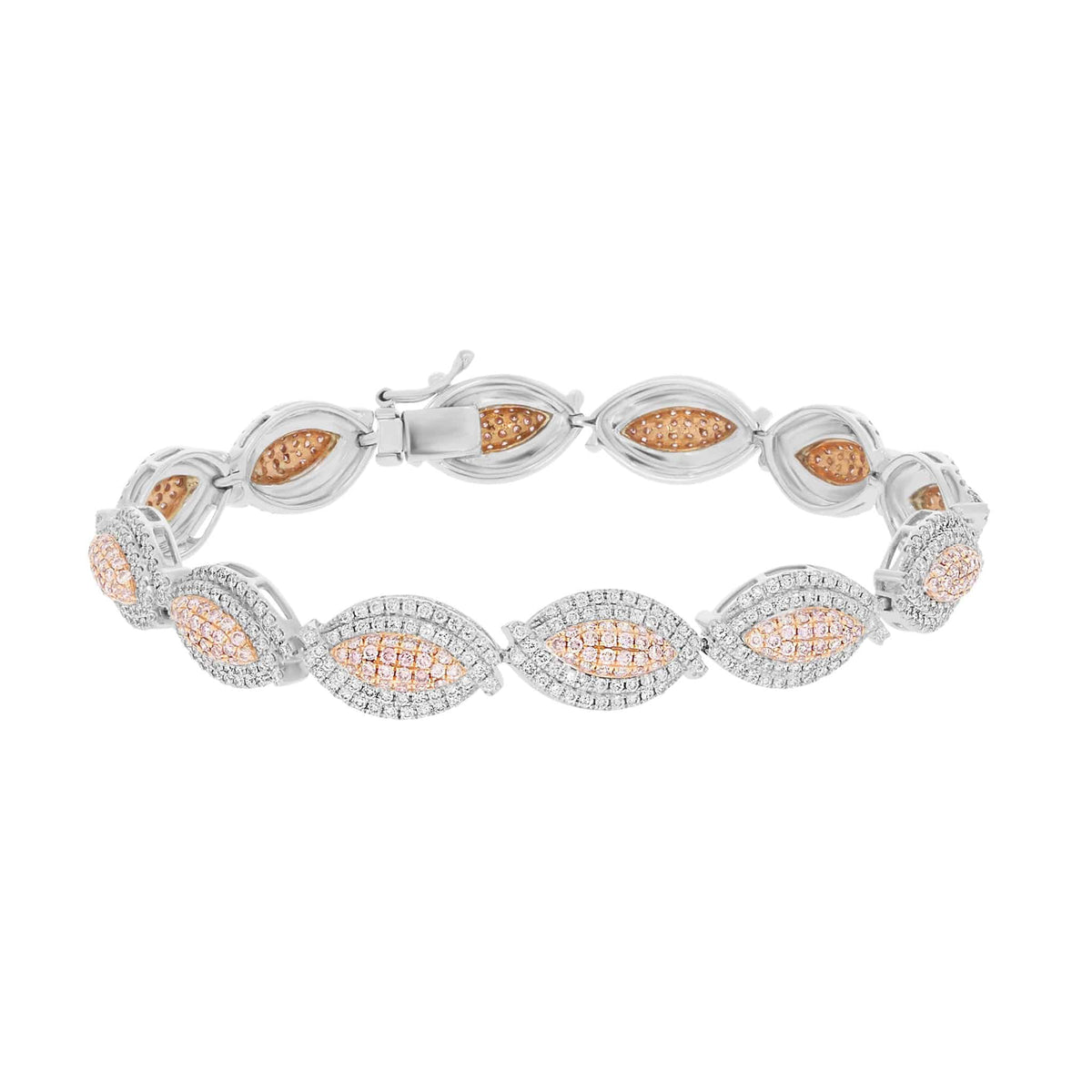 Pave Pink Diamond Bracelet - Rosendorff Diamond Jewellers
