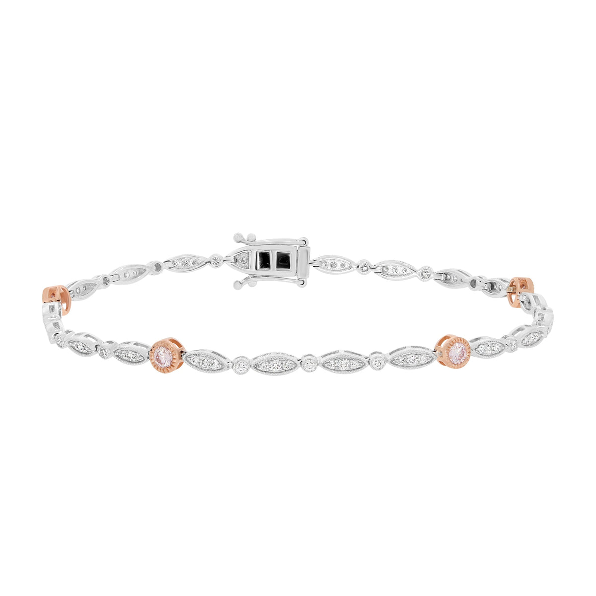 Antique Pink Argyle Diamond Bracelet