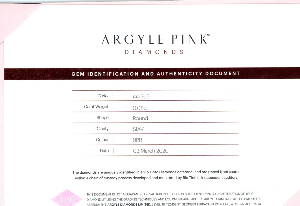 Antique Pink Argyle Diamond Bracelet