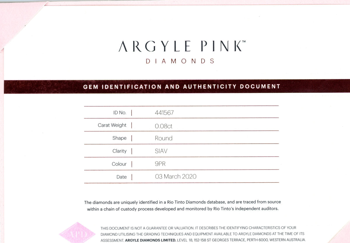 Antique Pink Argyle Diamond Bracelet