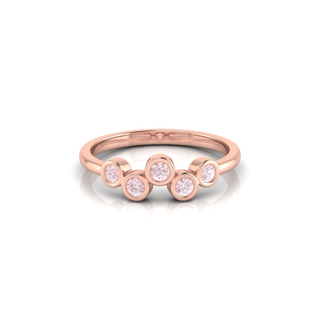 Eminence Pinks Five Stone Bezel  Valued at $3999.00