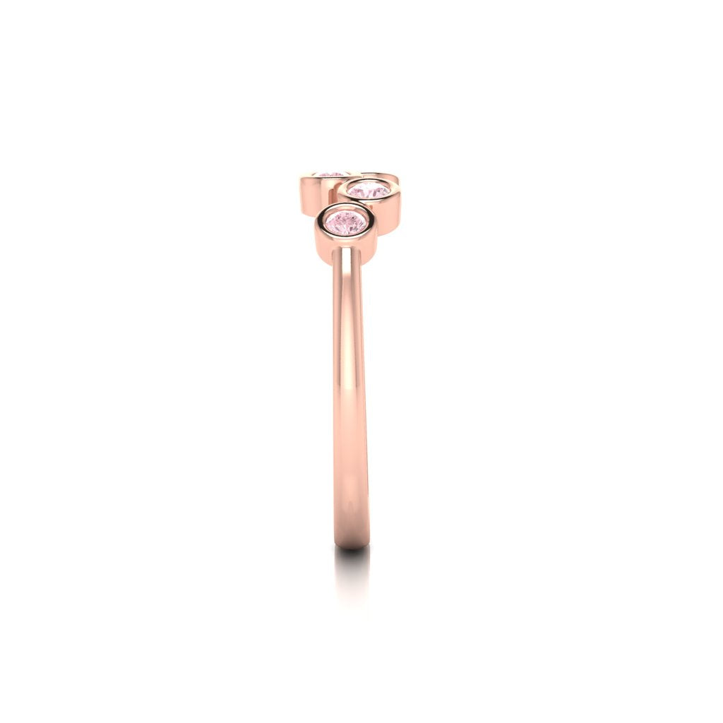Eminence Pinks Five Stone Bezel  Valued at $3999.00