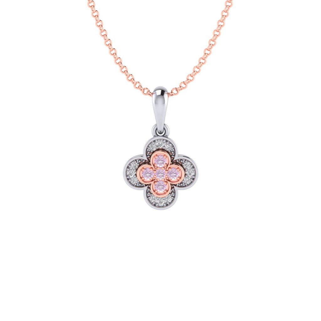 Eminence Pinks Clover Pendant