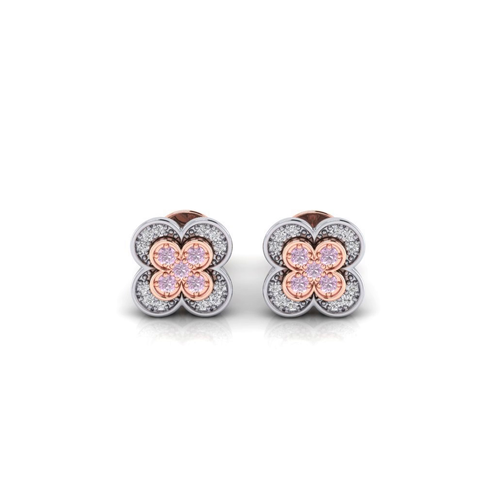 Eminence Pinks Clover Earring