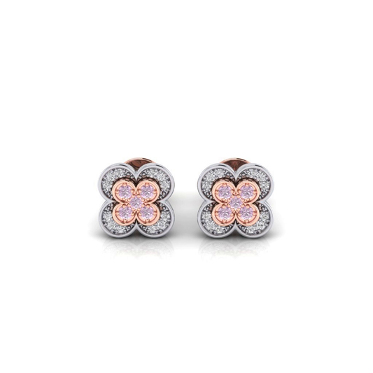 Eminence Pinks Clover Earring