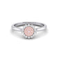 Eminence Pinks Diamond Sunflower Ring | White Gold