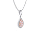 Eminence Pinks Diamond Pear Pendant | White Gold