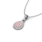 Eminence Pinks Diamond Pear Pendant | White Gold