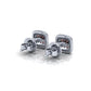 Eminence Pinks Diamond Square Earrings | White Gold