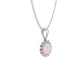 Eminence Pinks Diamond Sunflower Pendant | White Gold