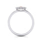 Eminence Pinks Diamond Sunflower Ring | White Gold