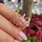 Eminence Pinks & White Diamond Ring in Yellow Gold - Rosendorff Diamond Jewellers