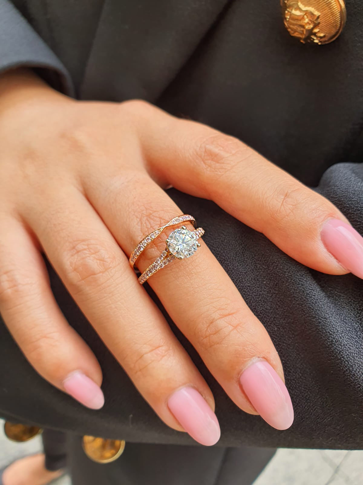 Eminence Pinks Bow Tie Ring