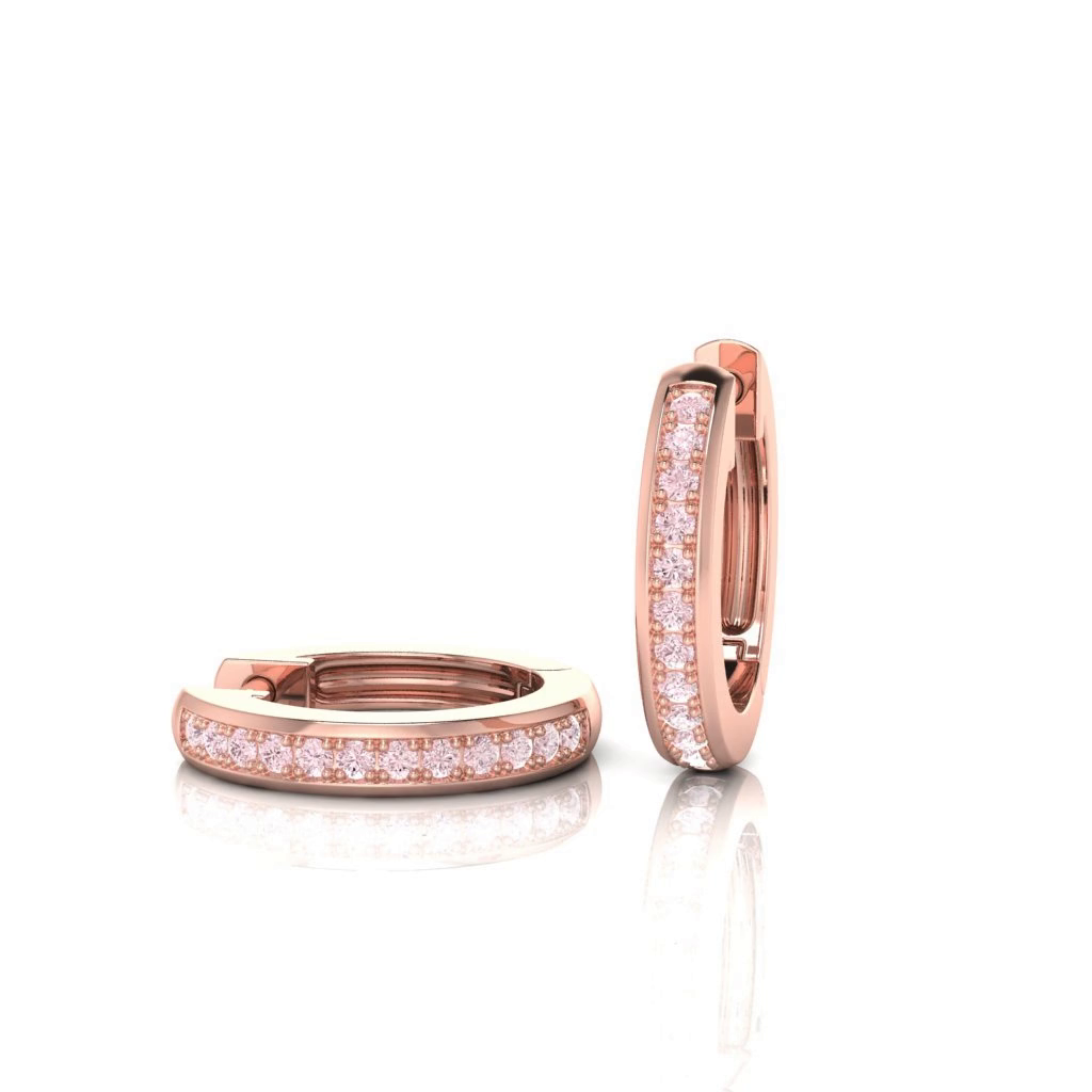 Eminence Pinks Straight Pave Huggies